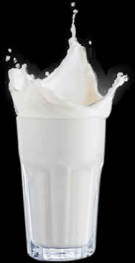 Milk Splashin Glass PNG image