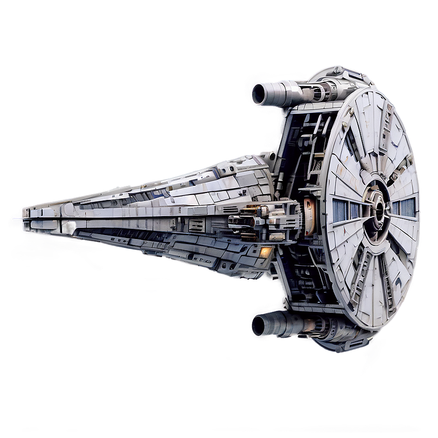 Millennium Falcon In Action Png 06122024 PNG image