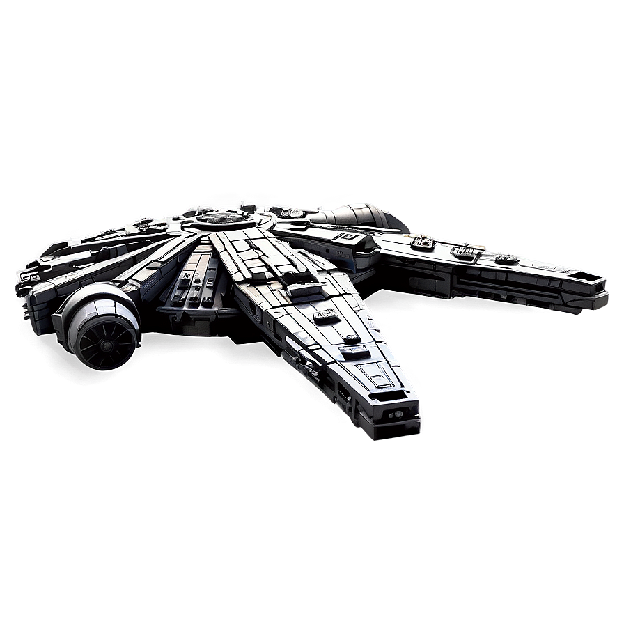 Millennium Falcon In Action Png Gcq PNG image