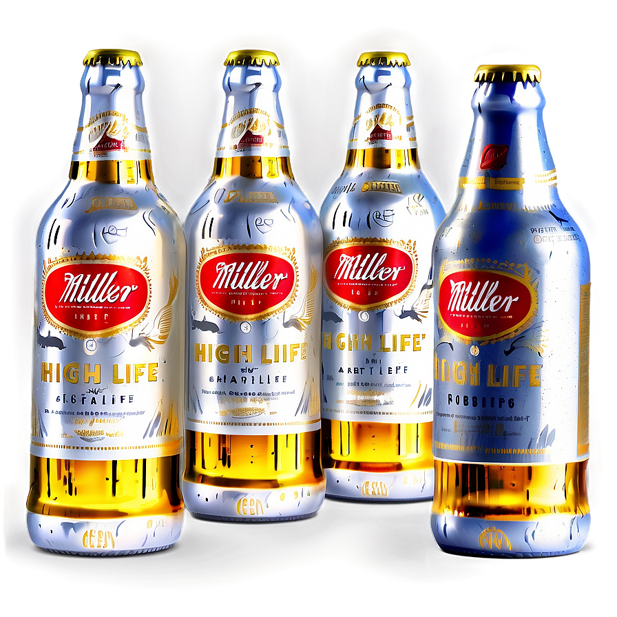 Miller High Life Light Beer Png Mnk98 PNG image