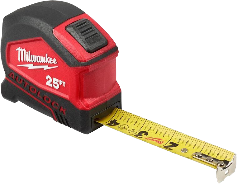 Milwaukee Autolock Tape Measure25ft PNG image