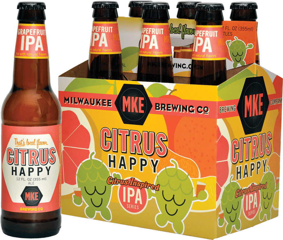 Milwaukee Citrus Happy I P A Beer Pack PNG image