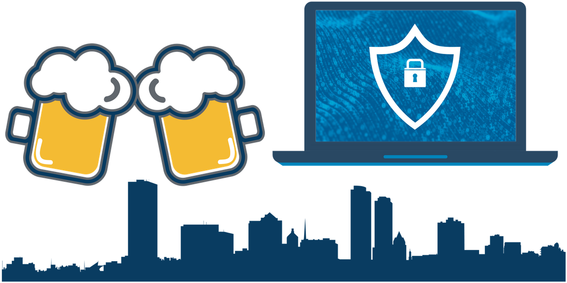 Milwaukee Cybersecurity Beer Celebration PNG image