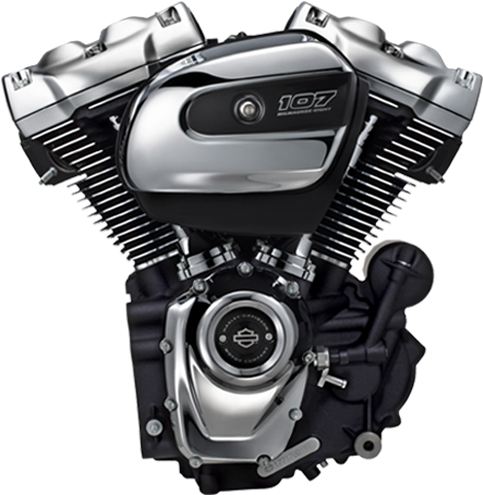 Milwaukee Eight107 Motorcycle Engine PNG image