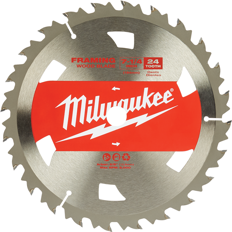 Milwaukee Framing Wood Blade Tool PNG image