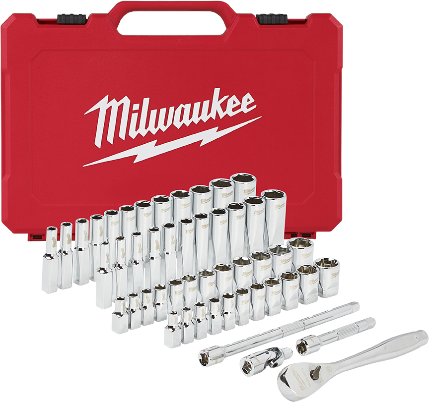 Milwaukee Socket Setwith Case PNG image