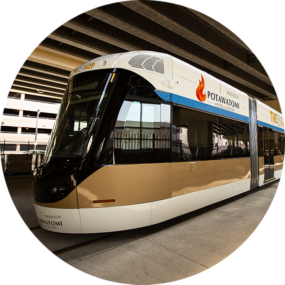 Milwaukee Streetcar The Hop PNG image