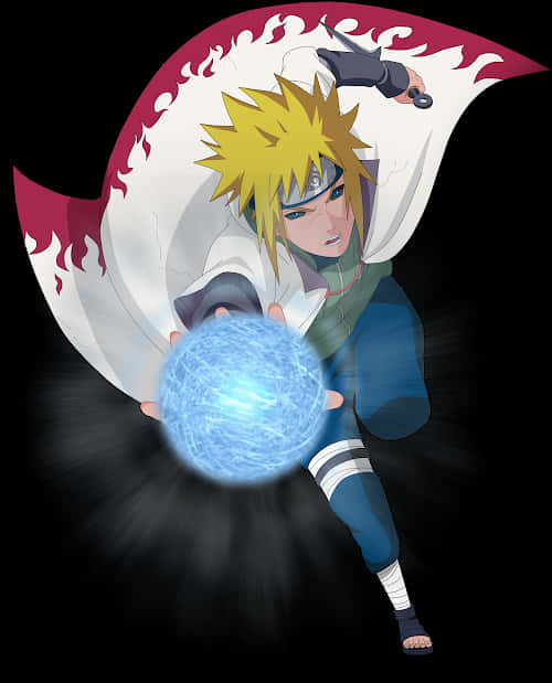 Minato Rasengan Power Up PNG image