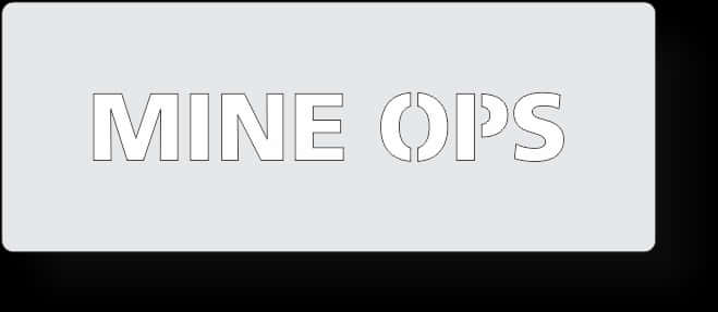 Mine Ops Logo Design PNG image