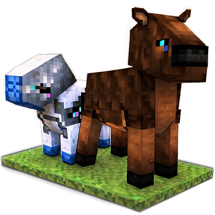 Minecraft Animal Packs Png Dye PNG image