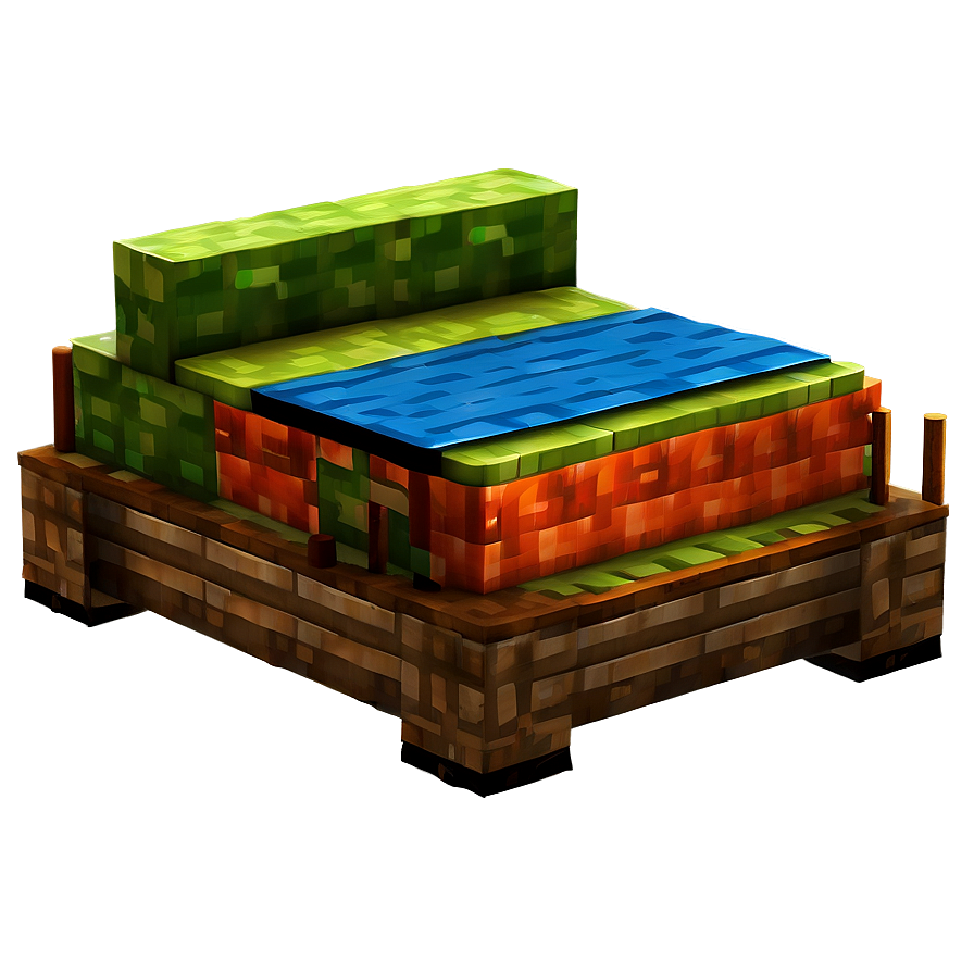 Minecraft Bed Color Variants Png 06122024 PNG image