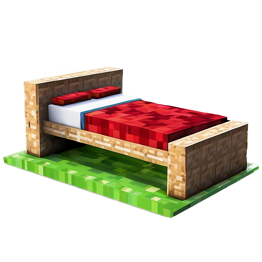 Minecraft Bed Crafting Png Wdx PNG image