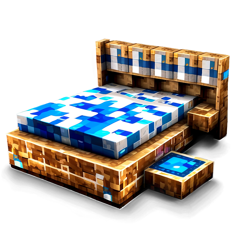 Minecraft Bed In Room Png Xcm63 PNG image