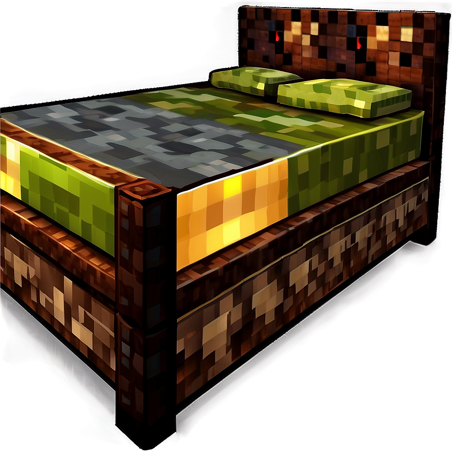 Minecraft Bed Party Png Fqx PNG image