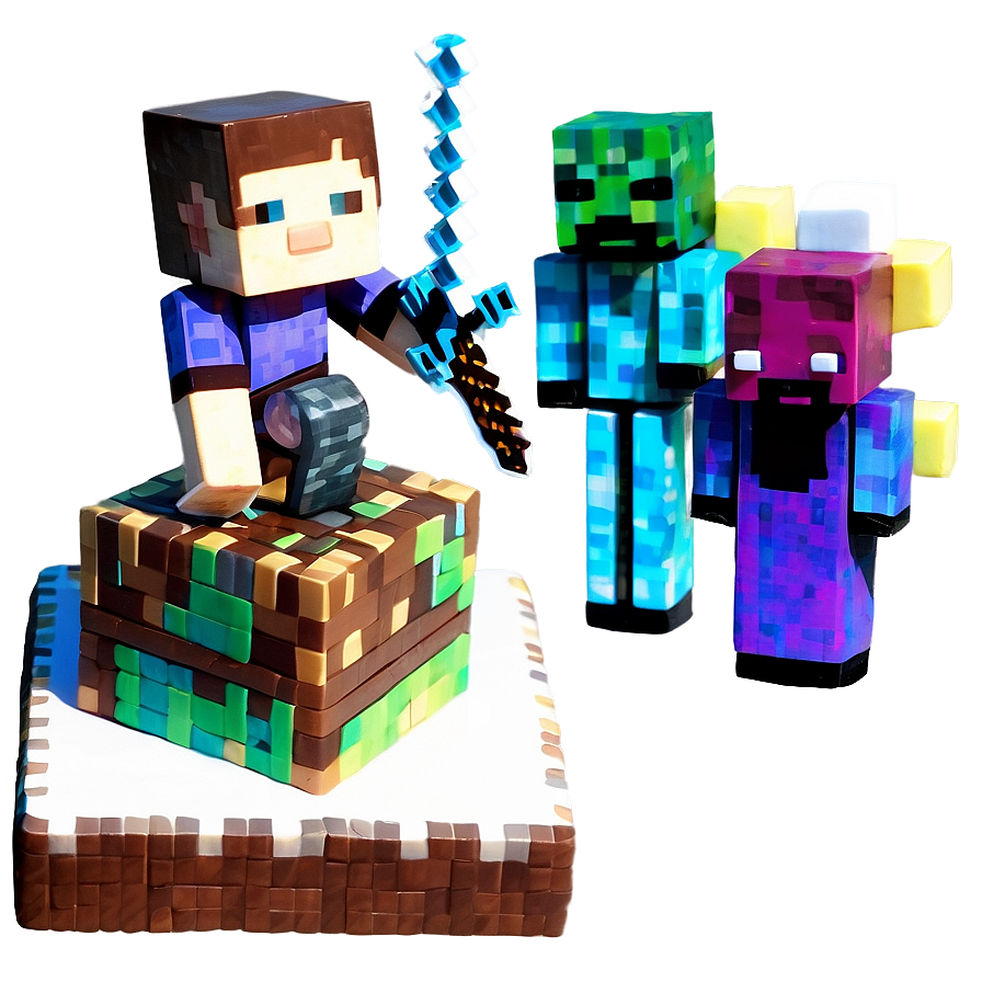 Minecraft Cake Figures Png 78 PNG image