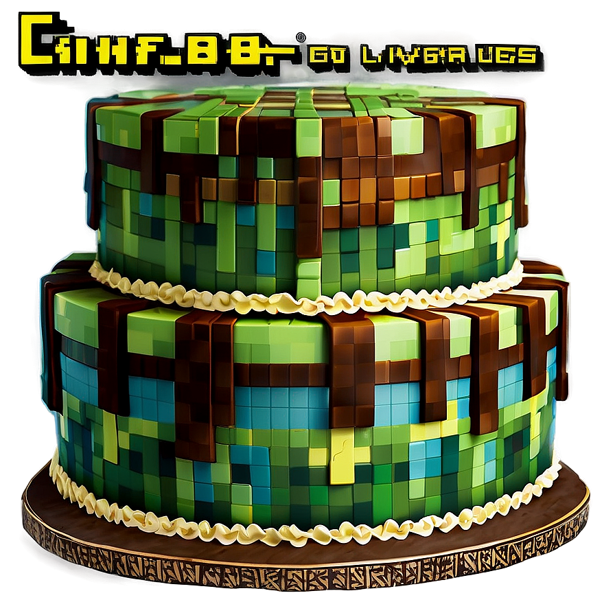 Minecraft Cake Multi-layer Png 06132024 PNG image