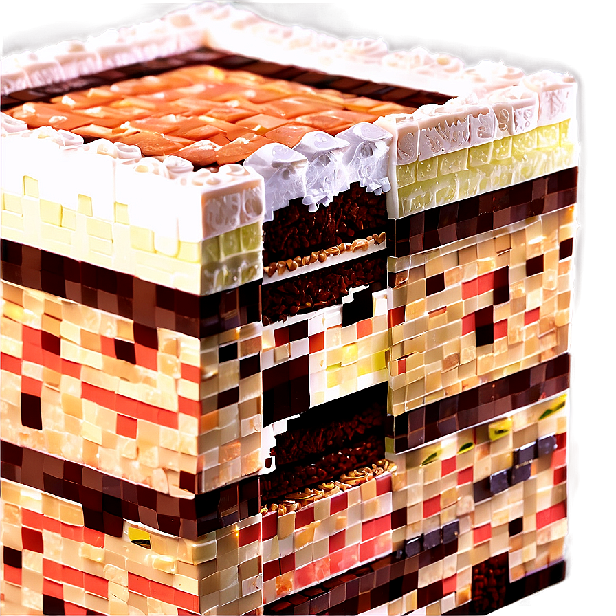 Minecraft Cake Multi-layer Png 06132024 PNG image