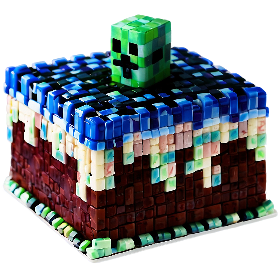 Minecraft Cake Red Velvet Png Bmb PNG image