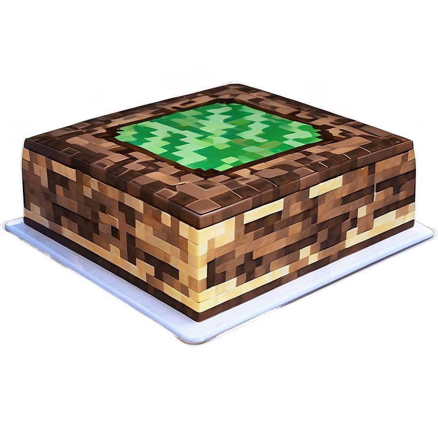 Minecraft Cake Top View Png 12 PNG Image