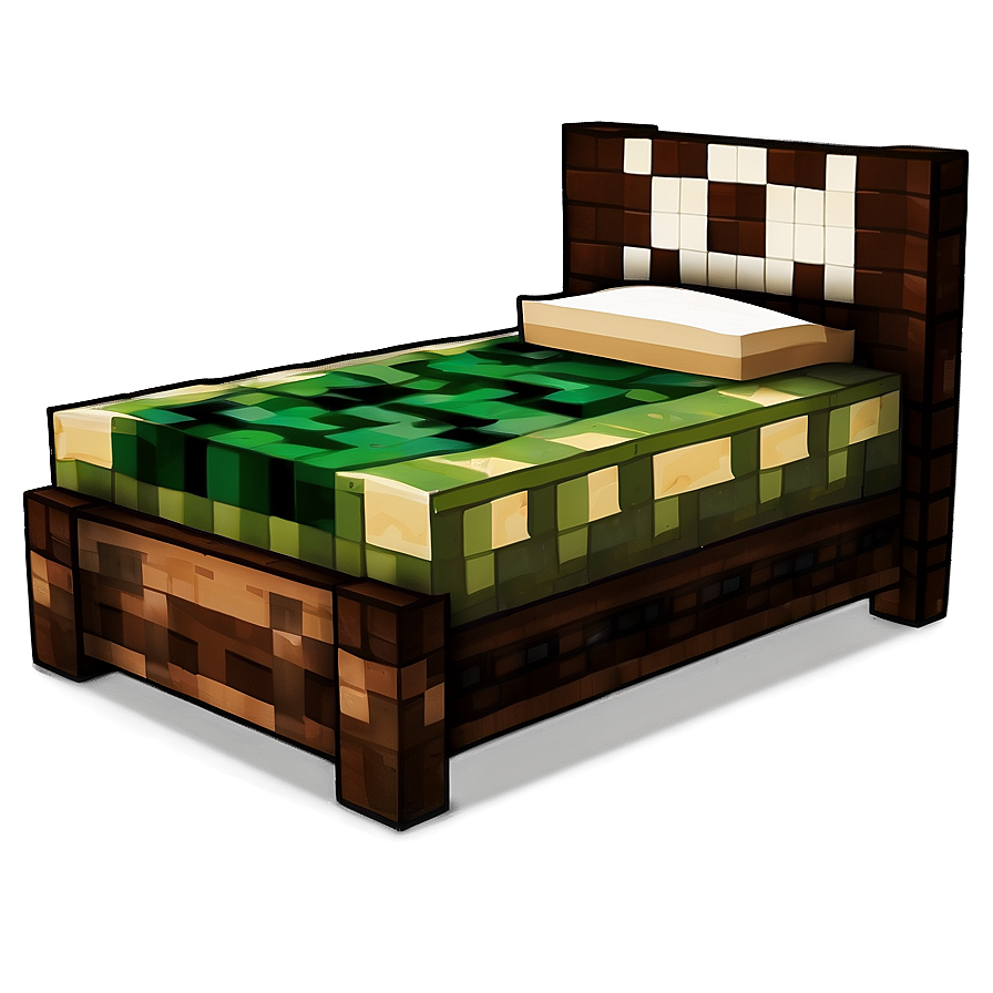 Minecraft Cartoon Bed Png Rkk3 PNG image