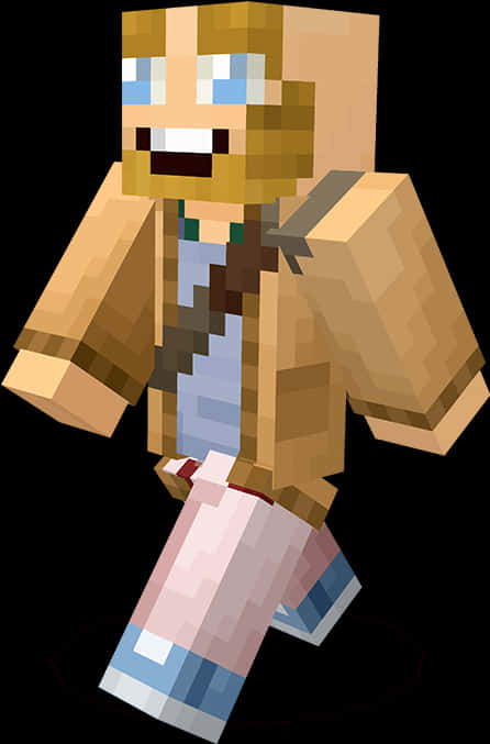 Minecraft Character Adventurer Pose PNG image