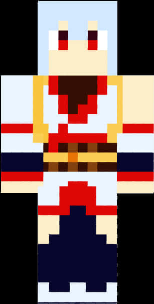 Minecraft_ Character_ Pixel_ Art_ Skin PNG image