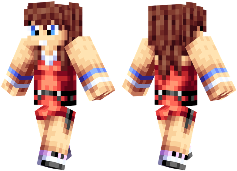 Minecraft_ Character_ Skin_ Render PNG image