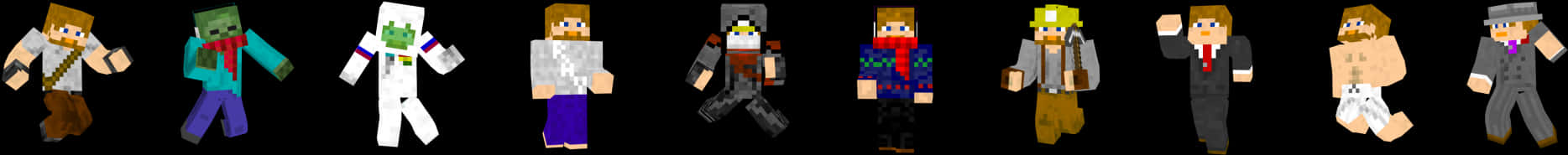 Minecraft_ Character_ Skins_ Showcase PNG image