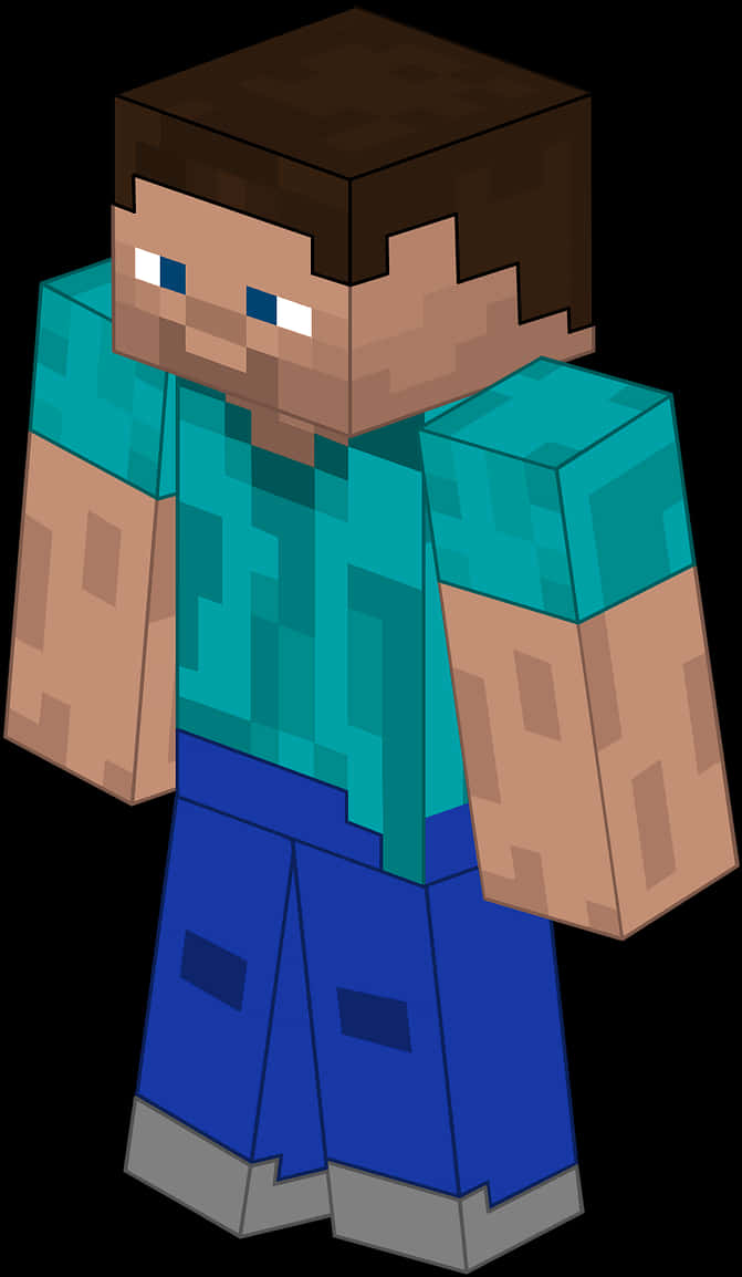 Minecraft Character Steve Graphic PNG image