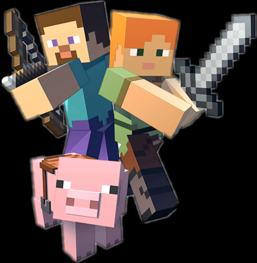 Minecraft_ Characters_ Adventure PNG image