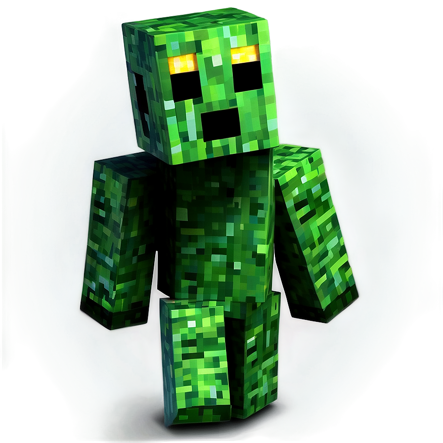 Minecraft Creeper At Night Png Mwp PNG image