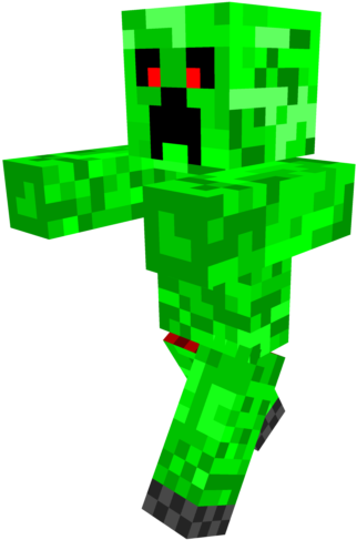 Minecraft_ Creeper_ Character_ Model PNG image