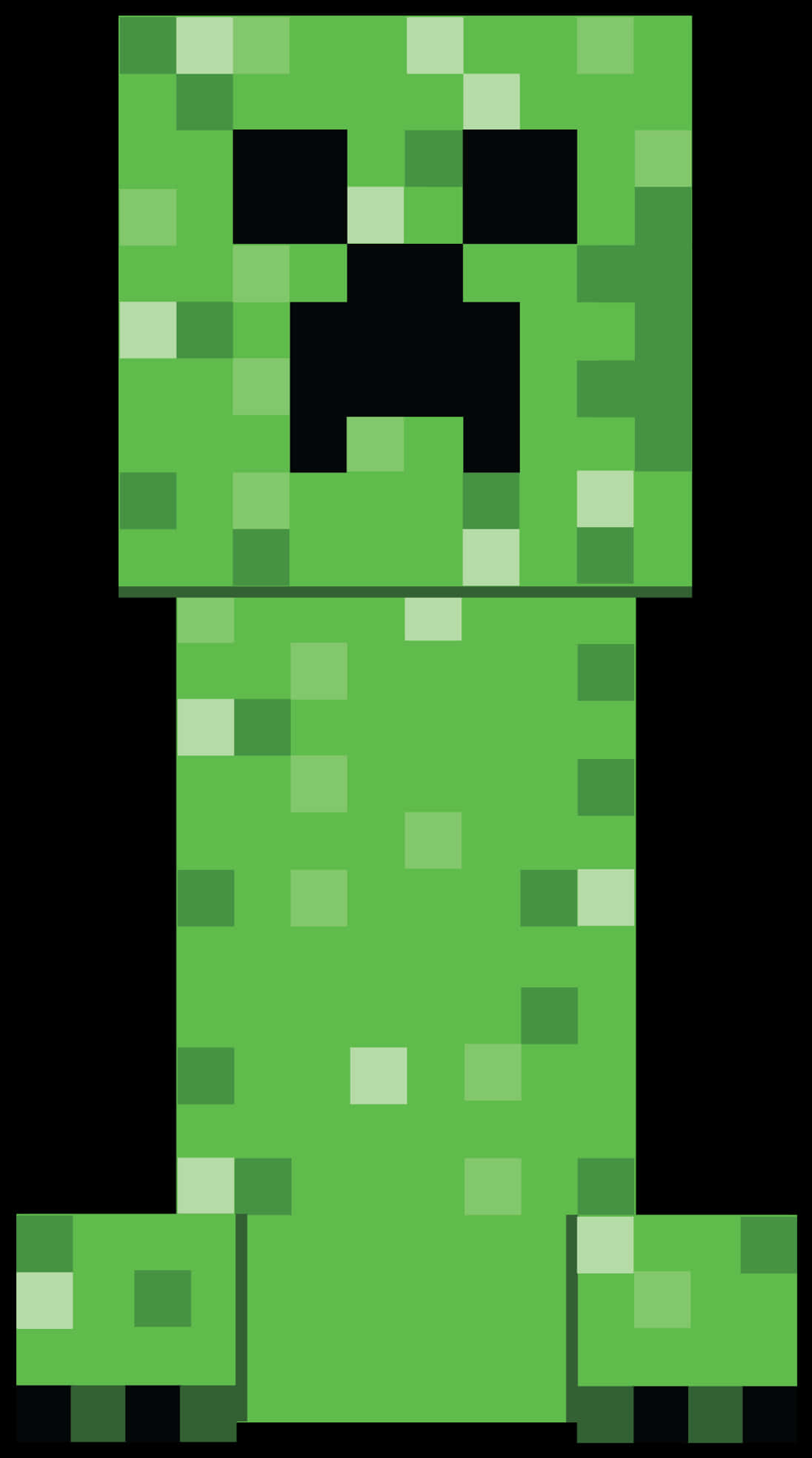 Minecraft_ Creeper_ Face_ Vector PNG image