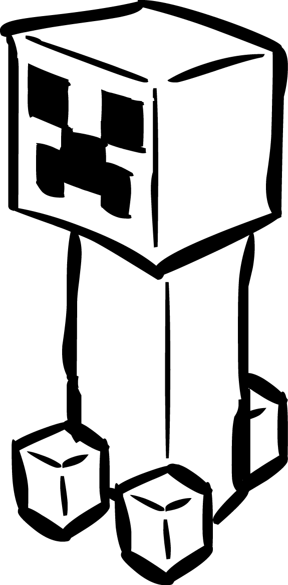 Minecraft Creeper Icon Stylized PNG image