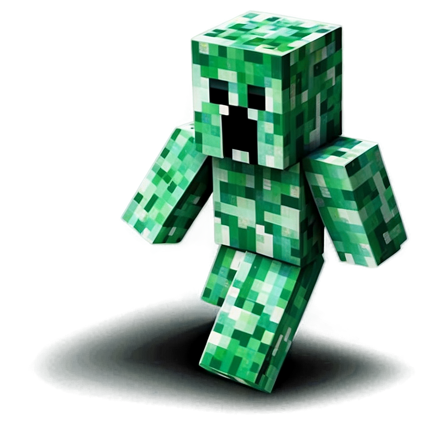 Minecraft Creeper In Battle Png 06122024 PNG image