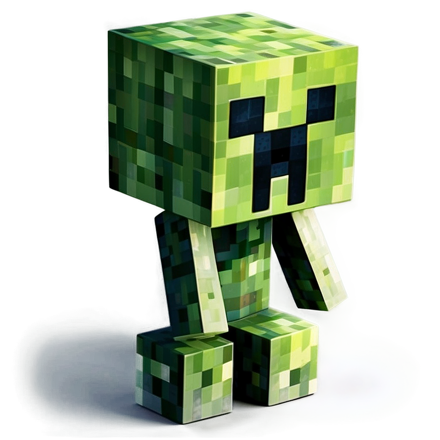 Minecraft Creeper In Sunlight Png 4 PNG image