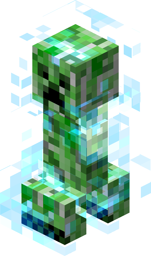 Minecraft Diamond Block Rendering PNG image