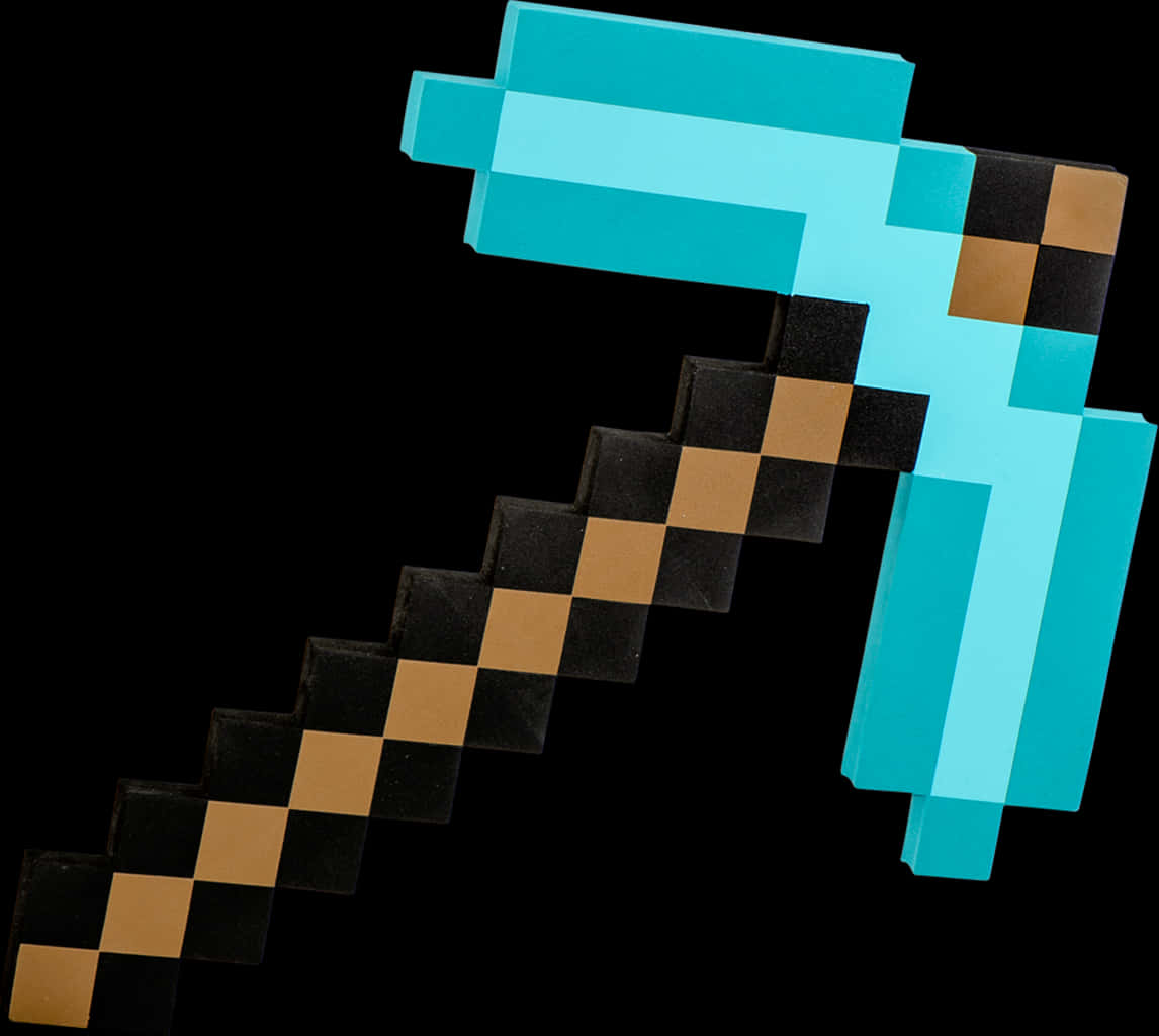 Minecraft Diamond Sword Graphic PNG image