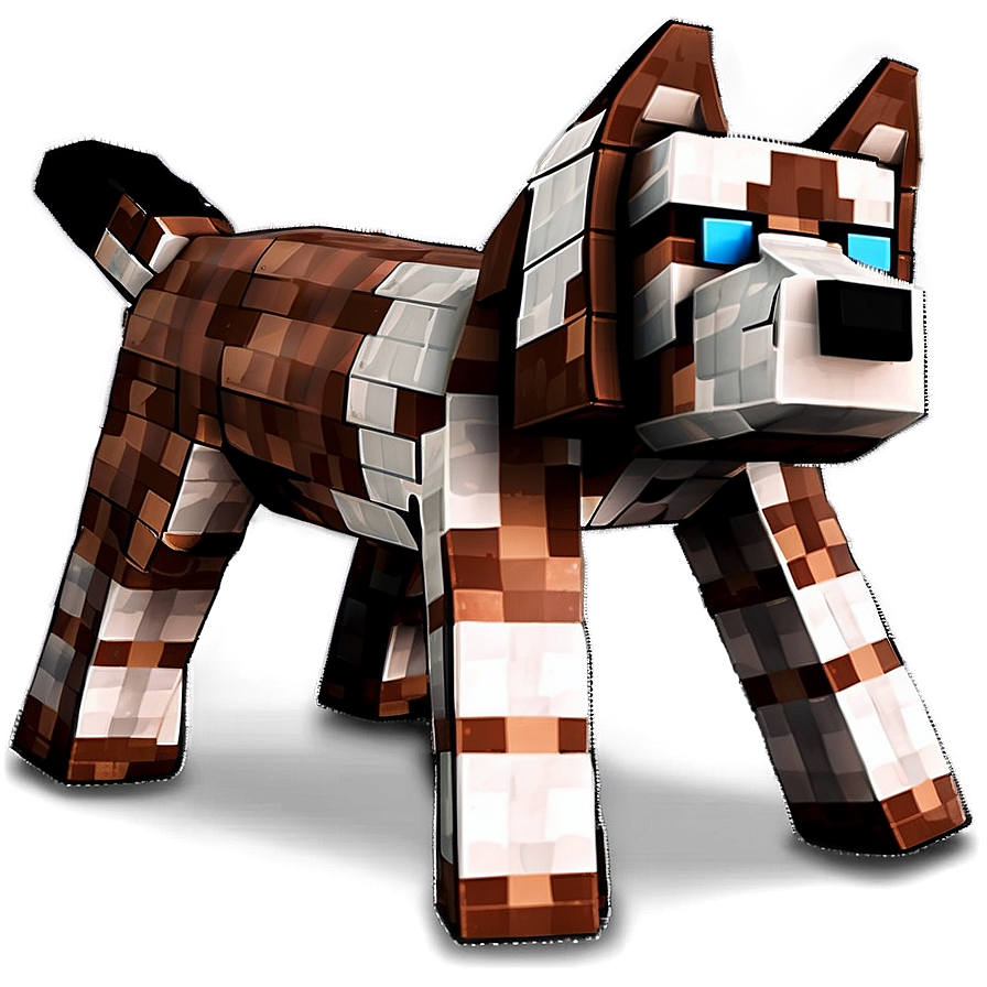 Minecraft Dog Figure Png 50 PNG image