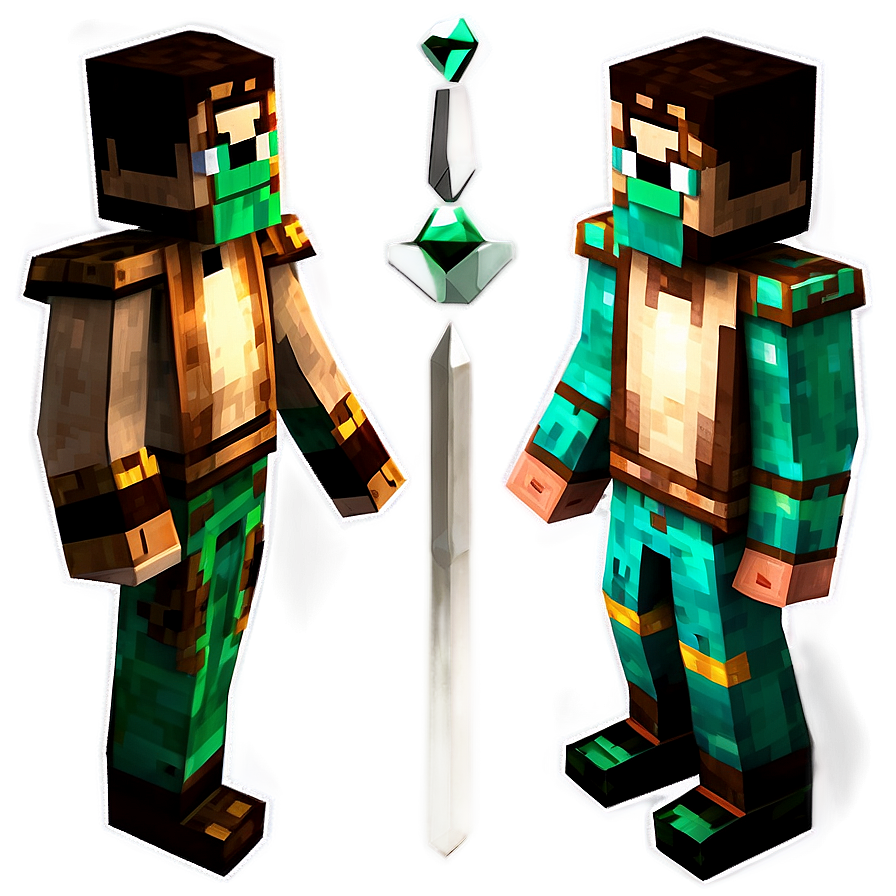 Minecraft Emerald Trader Villager Png 06202024 PNG image