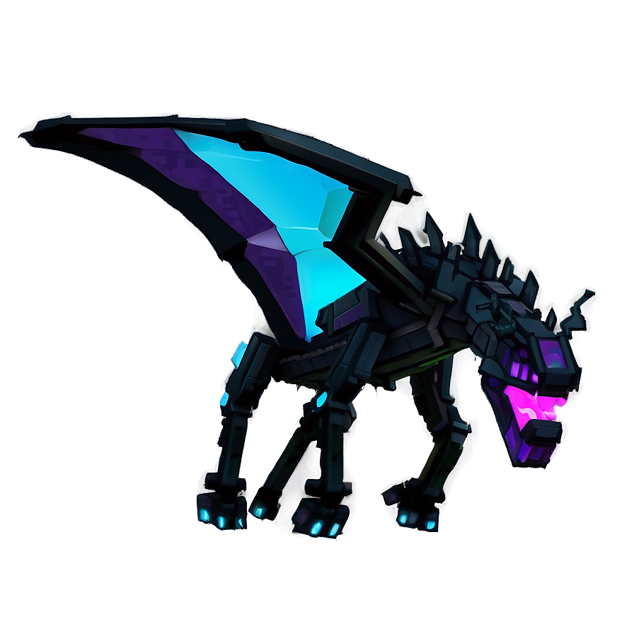 Minecraft Ender Dragon Graphic Png 05252024 PNG image