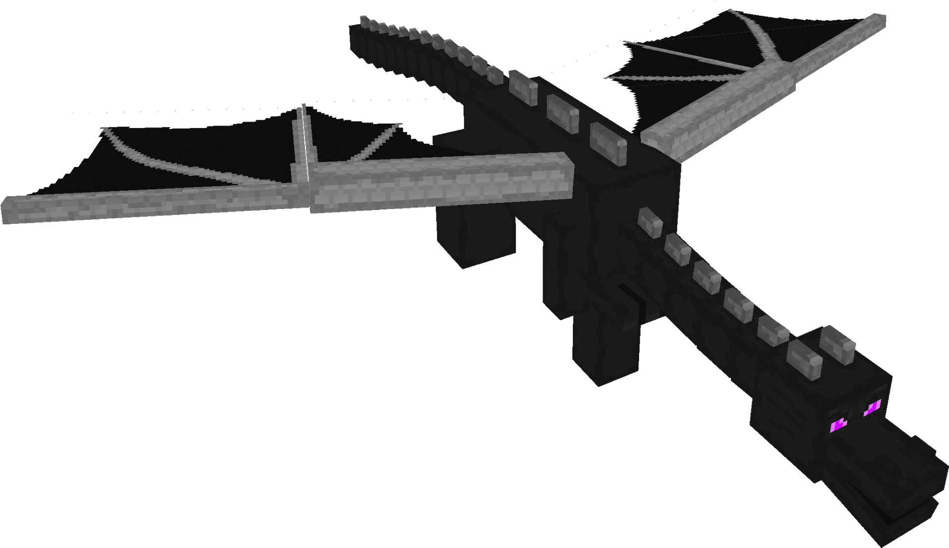 Minecraft Ender Dragon Model PNG image