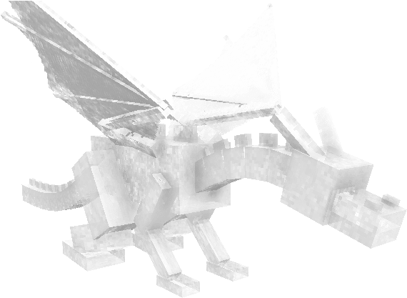 Minecraft Ender Dragon Model PNG image