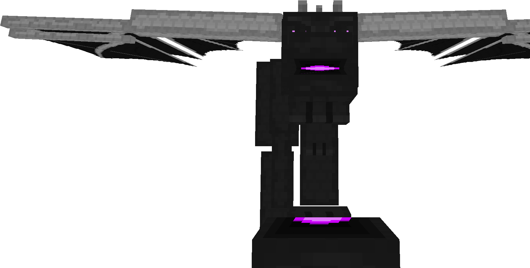 Minecraft Ender Dragon Model PNG image