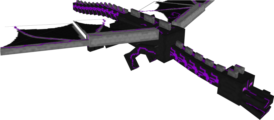 Minecraft Ender Dragon Model PNG image