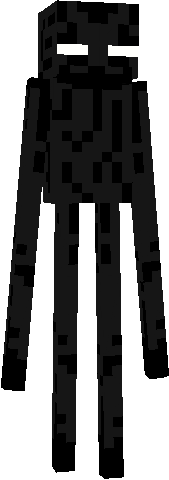 Minecraft Enderman Character PNG image