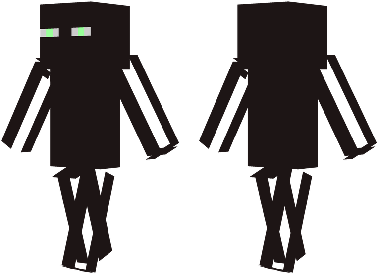 Minecraft Enderman Character PNG image