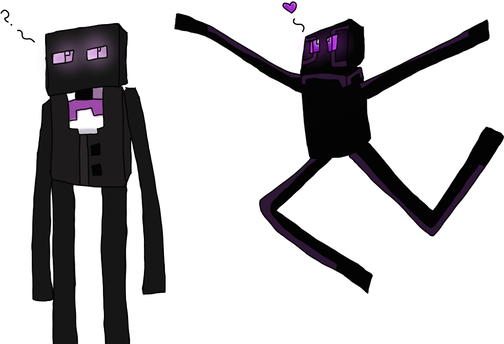 Minecraft_ Enderman_ Confusion_and_ Love.png PNG image