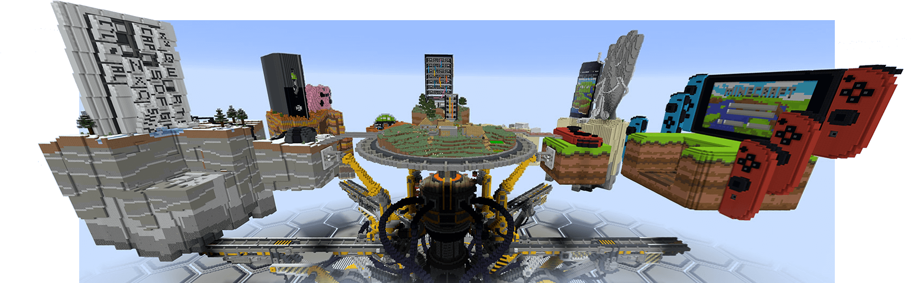 Minecraft Fantasy Island Creation PNG image