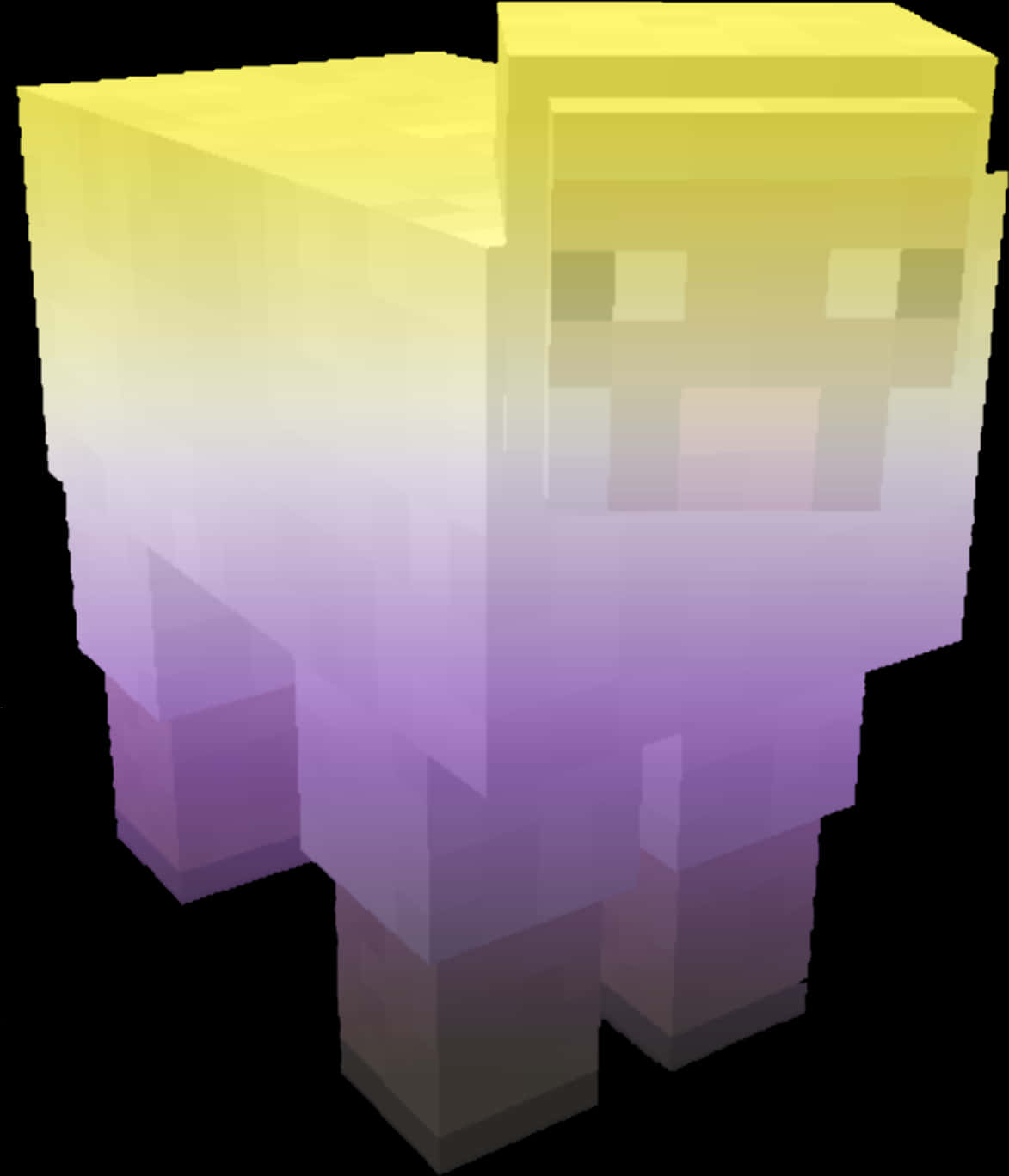 Minecraft_ Glowing_ Character_ Render PNG image